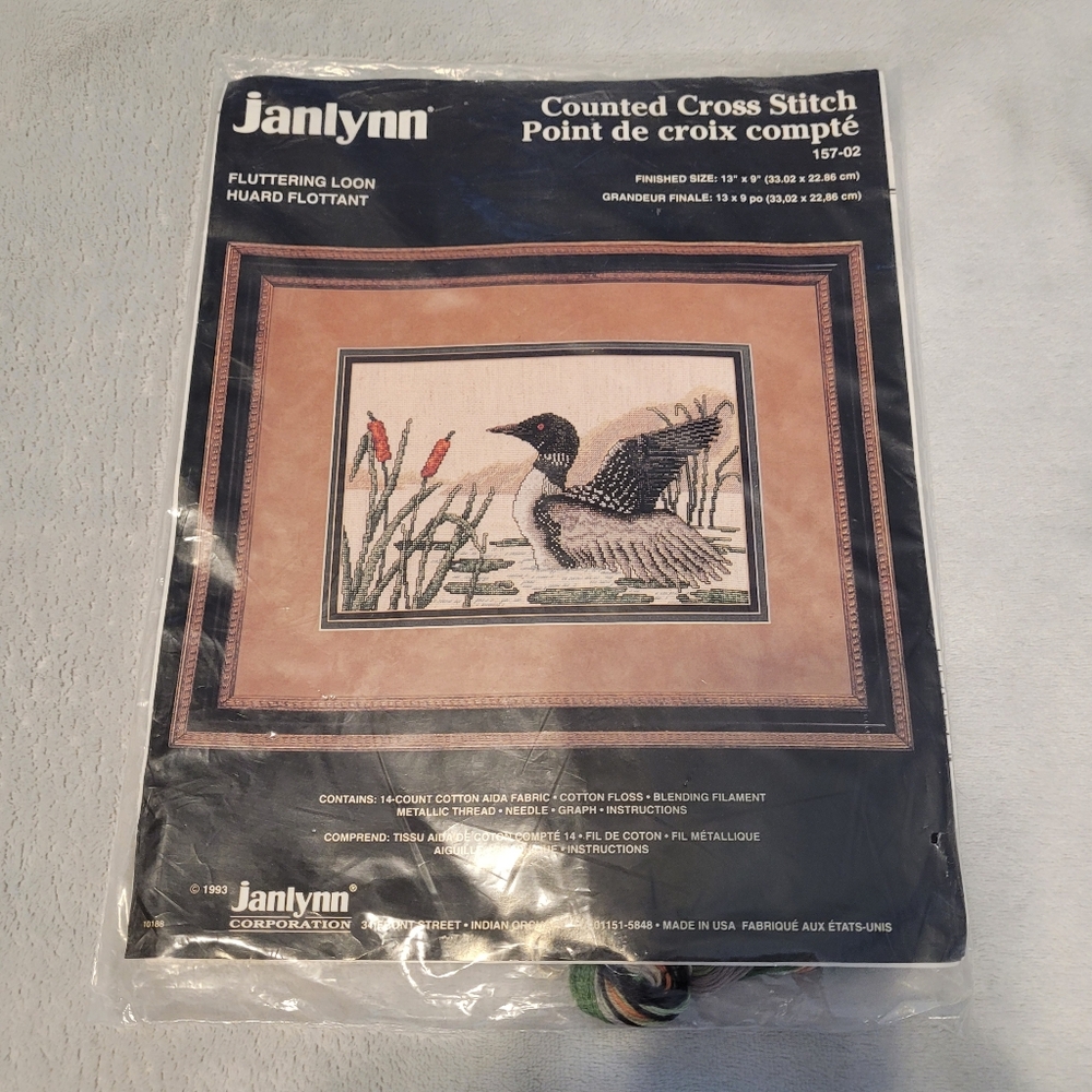 Counted Cross Stitch Kit - Fluttering Loon